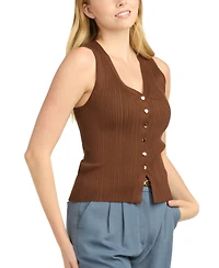 Bcx Women's Halter Vest Sweater