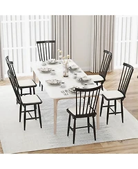 Costway Dining Chairs with Removable Seat Cushions for Room, Kitchen