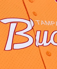 Mitchell & Ness Men's Orange Tampa Bay Buccaneers Head Coach Mesh Full-Button Fashion Jersey