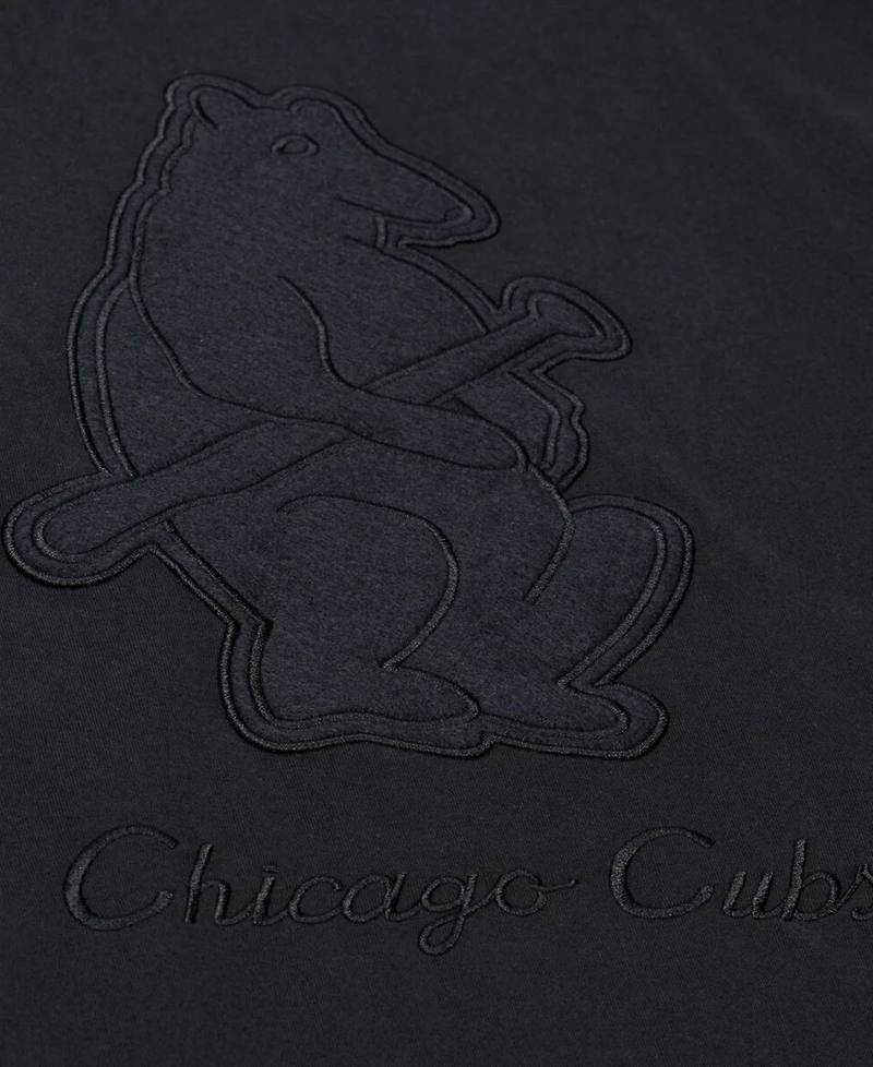 Mitchell & Ness Men's Black Chicago Cubs Cooperstown Collection Phantom T-Shirt