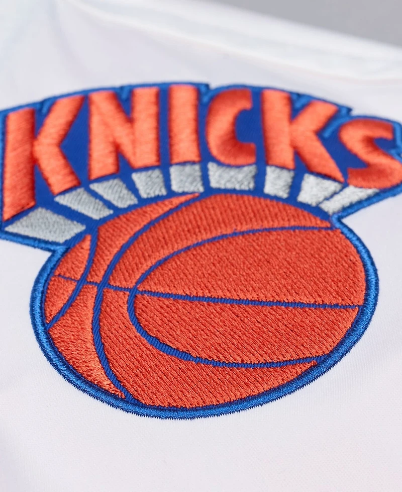 Mitchell & Ness Men's Royal New York Knicks Hardwood Classics Head Coach Lightweight Satin Full-Snap Jacket