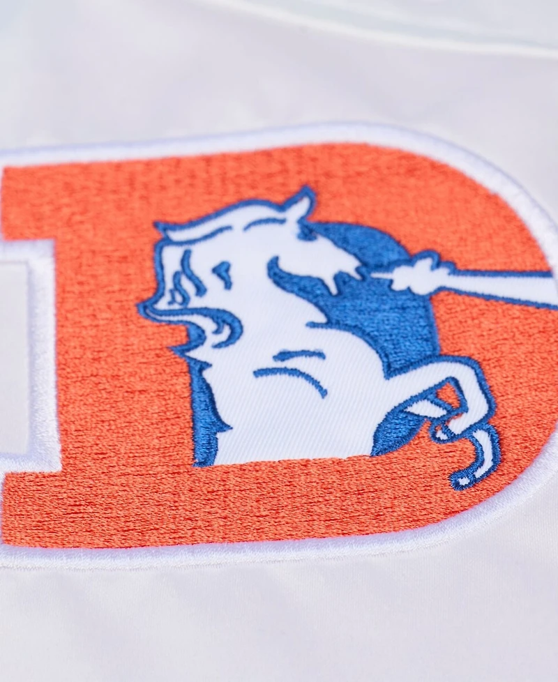 Mitchell & Ness Men's Royal Denver Broncos Head Coach Lightweight Full-Snap Satin Jacket