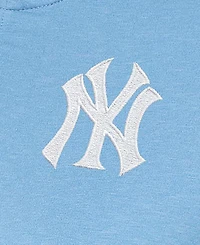 Antigua Women's Light Blue New York Yankees Mentor Quarter-Zip