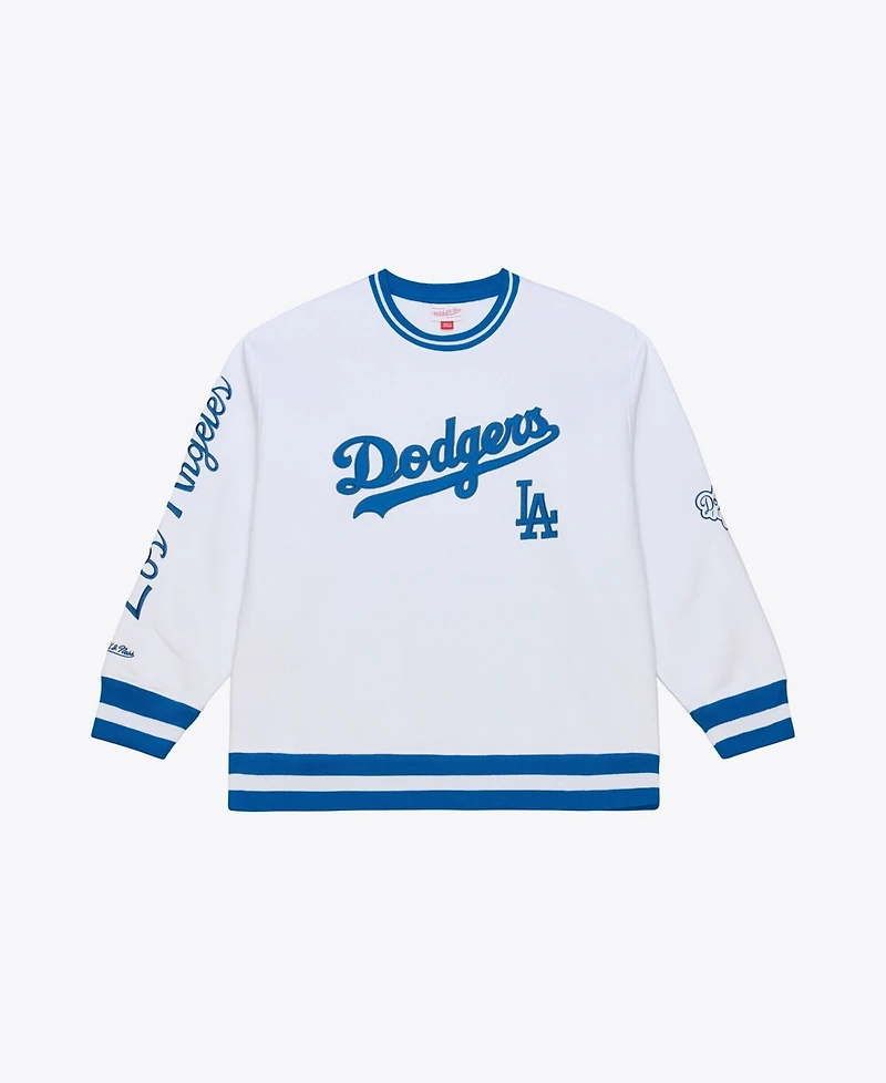Mitchell & Ness Men's White Los Angeles Dodgers Arctic Fleece Sweatshirt