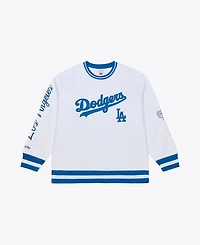 Mitchell & Ness Men's White Los Angeles Dodgers Arctic Fleece Sweatshirt
