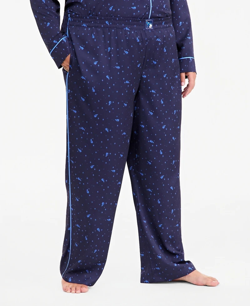 Disney | Macy's Plus Sorcerer's Apprentice Mickey Satin Pajama Set, Exclusive