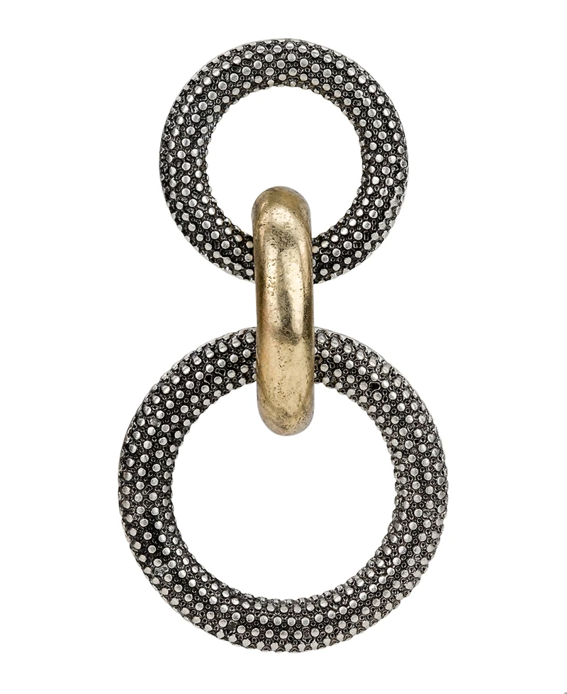 Patricia Nash Caviar Collection Double Ring Earrings