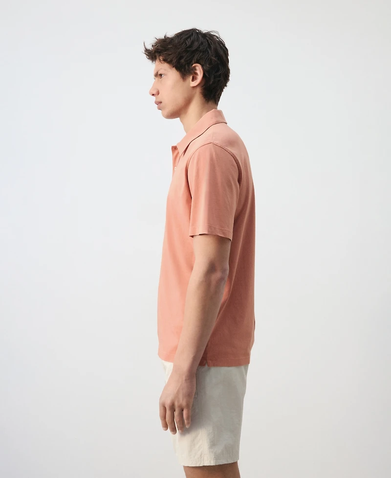Mango Men's Cotton Pique Polo Shirt