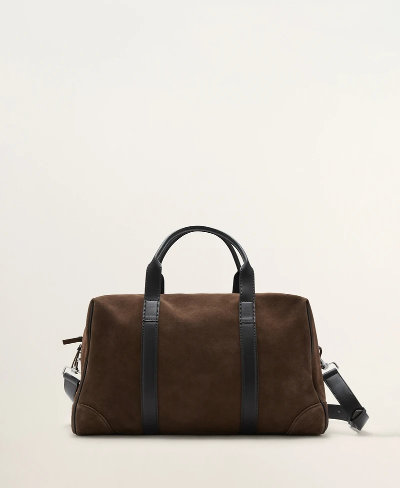 Mango Men's Leather Bowling Bag