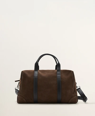 Mango Men's Leather Bowling Bag