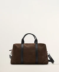 Mango Men's Leather Bowling Bag