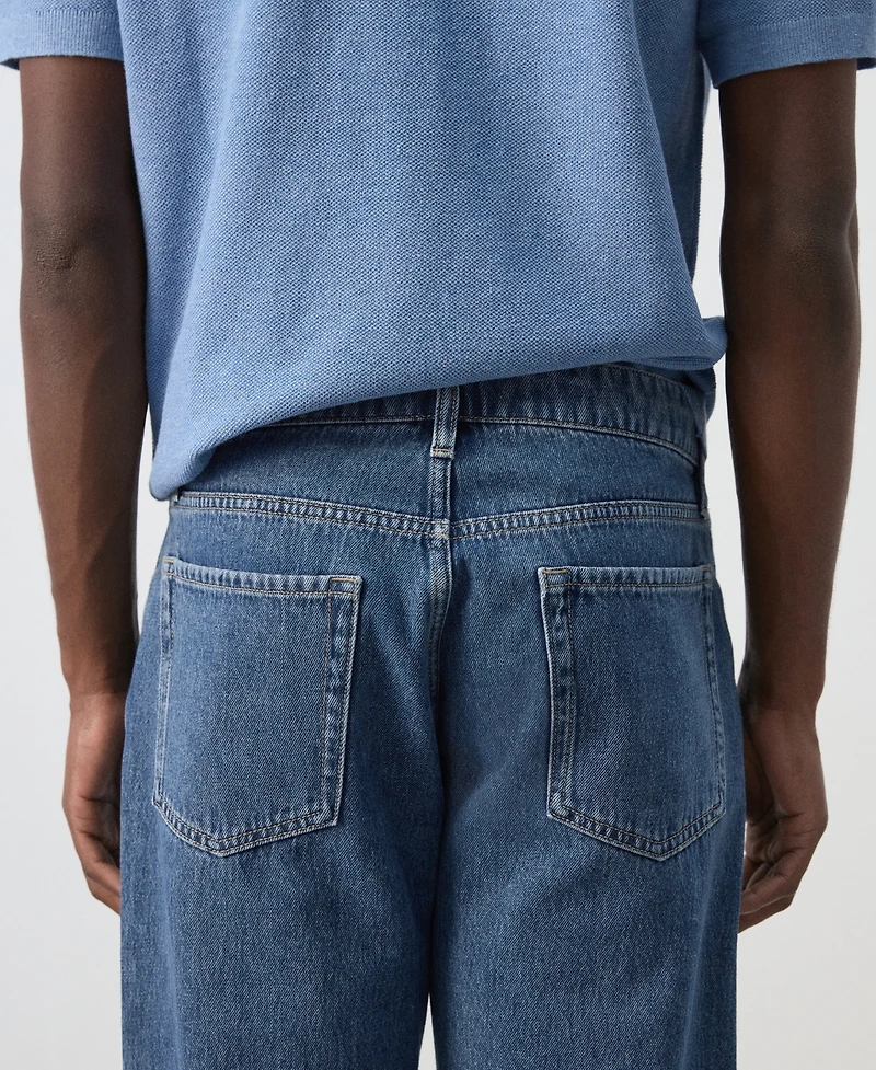 Mango Men's Cotton Relaxed-Fit Jeans