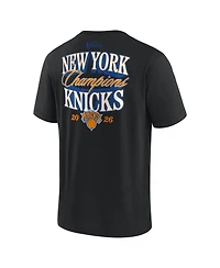 Fanatics Men's Black New York Knicks 2026 Nba Champions Elevated Legacy Heavyweight T-Shirt