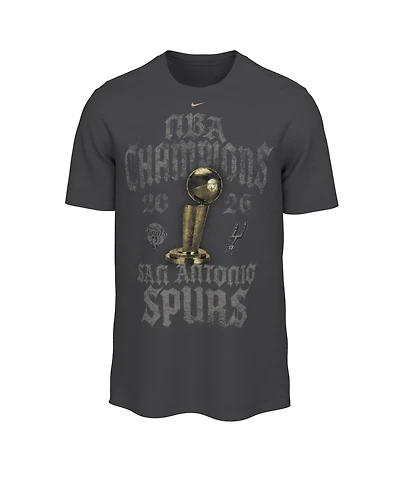 Nike Men's Gray San Antonio Spurs 2026 Nba Champions Locker Room T-Shirt
