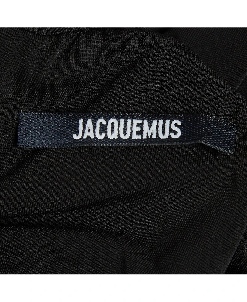 Pre-Owned Jacquemus Women's Jersey Ruched La Robe Piazza Midi Dress