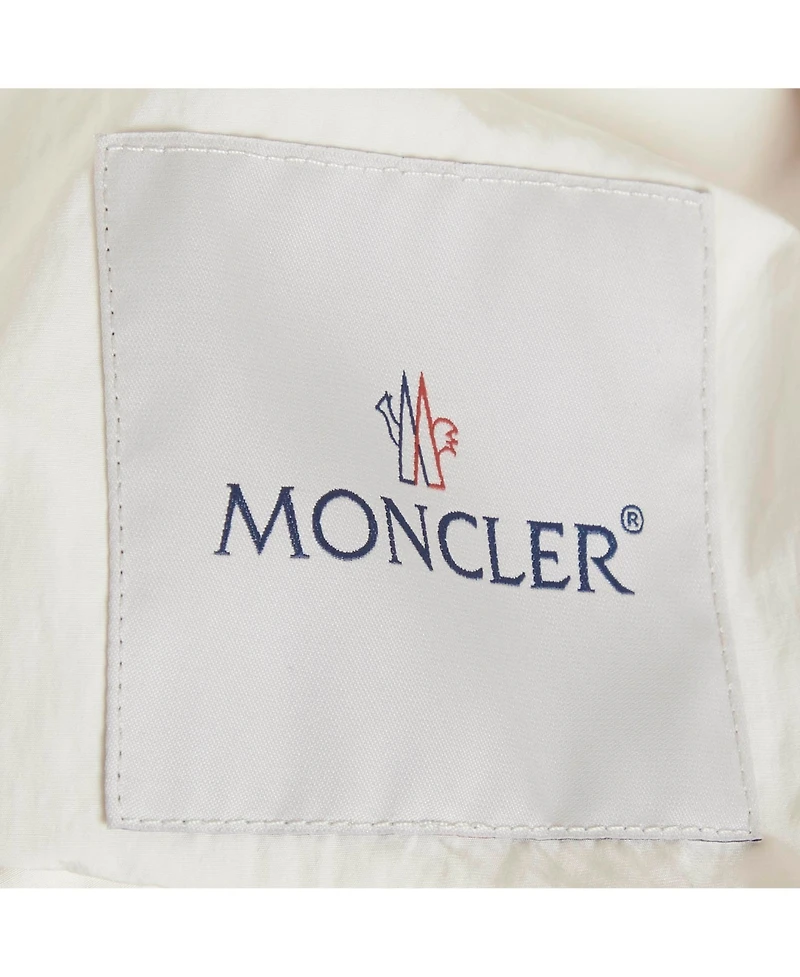 Pre-Owned Moncler Women's Logo Applique Synthetic Euridice Zip-Up Jacket