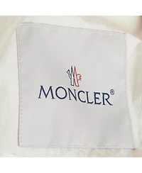 Pre-Owned Moncler Women's Logo Applique Synthetic Euridice Zip-Up Jacket