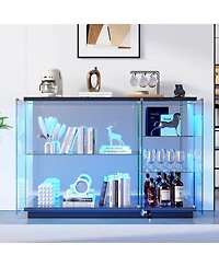 Vlsrka Rgb Glass Display Cabinet with Human Body Sensor