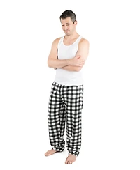 Leveret Men's Plaid Micro Fleece Pants