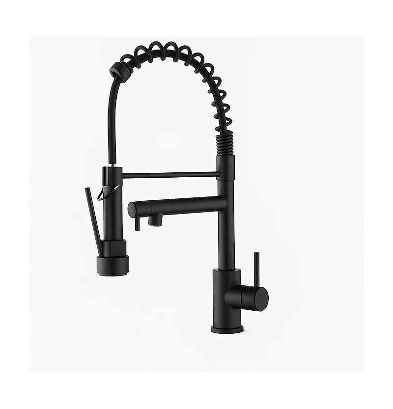 Phying Kitchen Faucet with Pull Down Sprayer, Touch On Single Handle 2- Function Stainless Steel Spring Neck