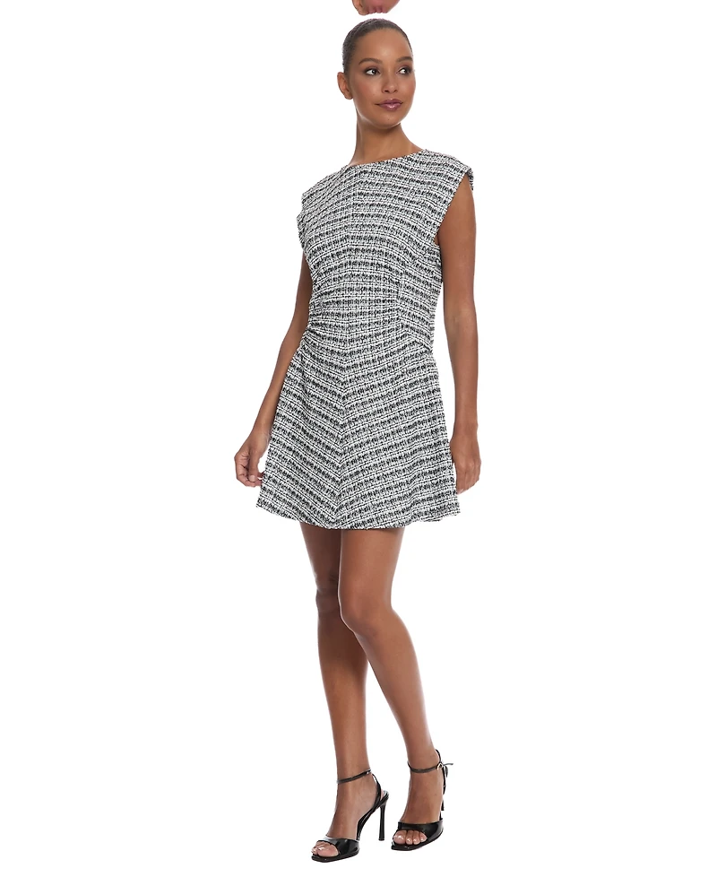 Donna Morgan Women's Crewneck Short Dress