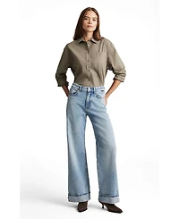 Mavi Jeans Women's Florida Mid Rise Wide Leg