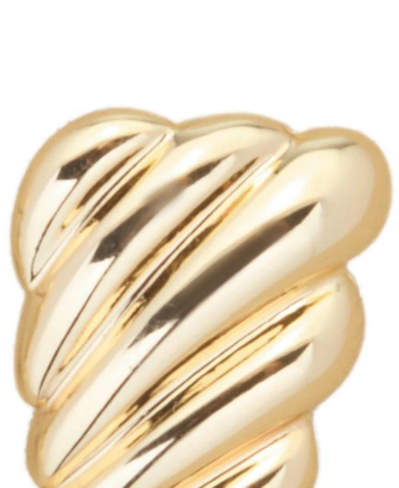 St. Moran Gold Fluted Palais Statement Stud Earrings