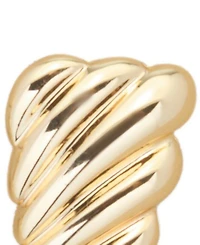 St. Moran Gold Fluted Palais Statement Stud Earrings