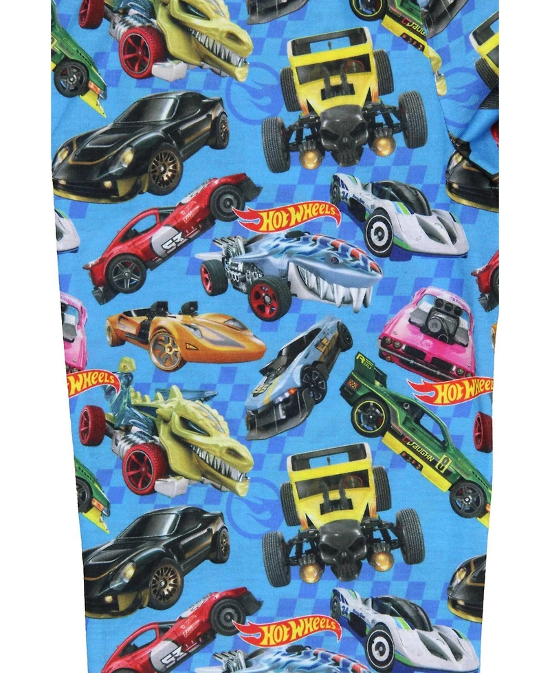 Hot Wheels Boys' Bone Shaker Sharkruiser Tossed Cars Print Kids Pajama Pants