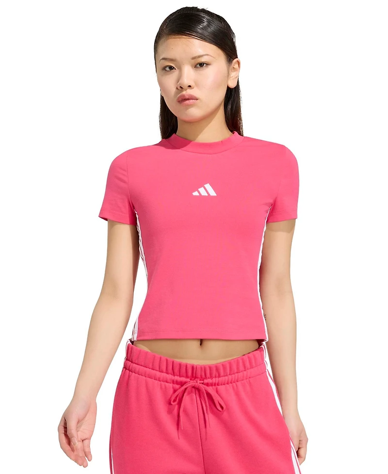 adidas Women's Essentials Slim-Fit Short-Sleeve Baby T-Shirt