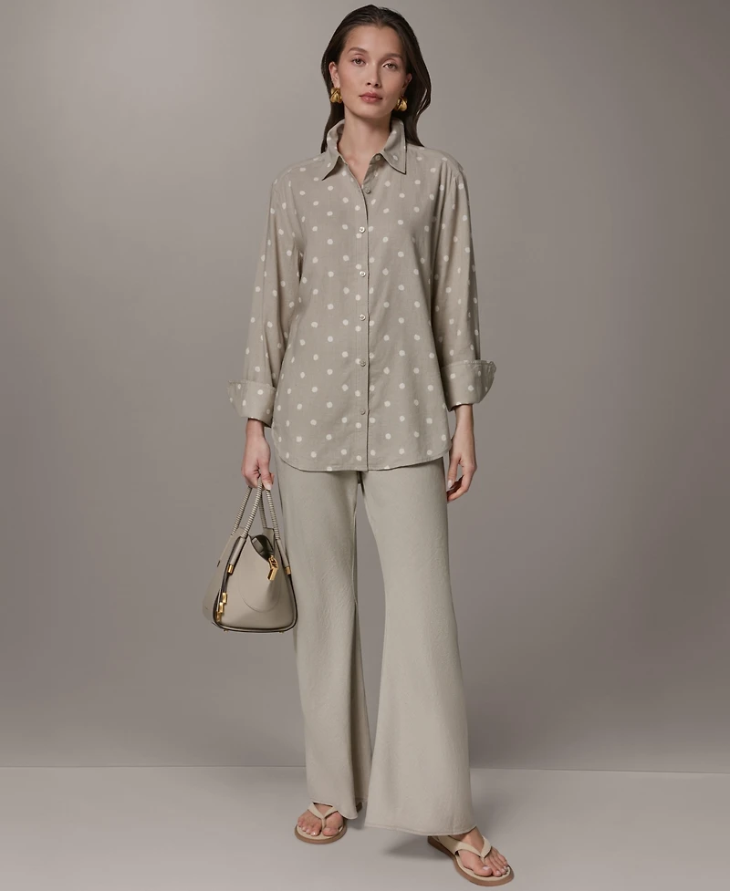 Donna Karan Weekend Women's Long-Sleeve Button-Down Shirt