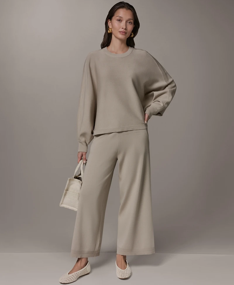 Donna Karan Weekend Women's Oversized Dolman-Sleeve Crewneck Sweater