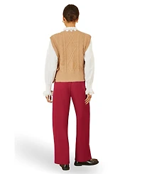 Yumi Women's Wide Leg Trousers