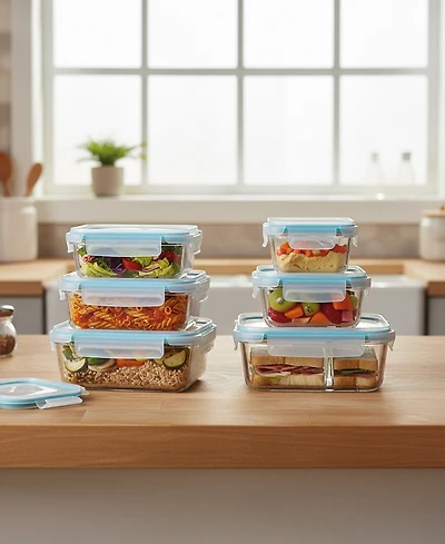 Sedona Kitchen 12-Pc. Glass Food Storage Set