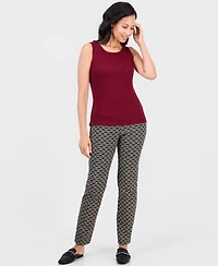 Jm Collection Women's Crewneck Pointelle Sweater Tank Top, Macy's Exclusive