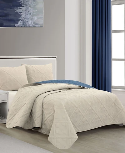 Stratford Park Tina Geometric 3-Piece Quilt Set