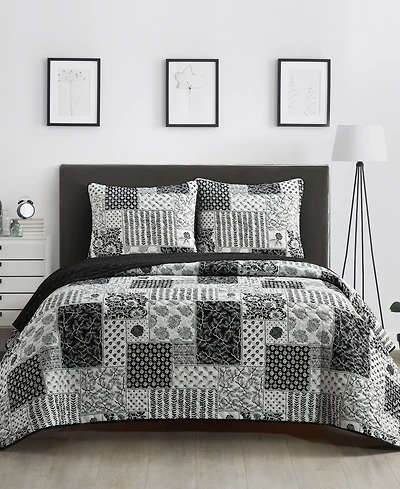 Stratford Park Kane Floral 3-Piece Quilt Set, Queen