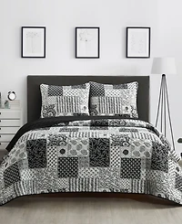 Stratford Park Kane Floral 3-Piece Quilt Set, Queen