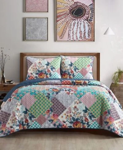 Stratford Park Leslie Floral 3 Piece Quilt Sets