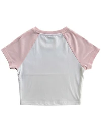 With Jules Girls' 7-16 Printed Raglan Sleeve Crewneck T-Shirt
