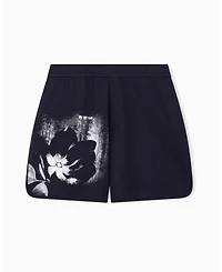 A|X Armani Exchange Men's Exposed Flower Fleece Shorts