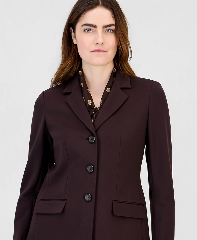Anne Klein Women's Three-Button Notched-Collar Blazer