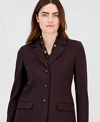 Anne Klein Women's Three-Button Notched-Collar Blazer