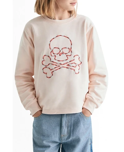 Scalpers Big Girls embroidered sweatshirt with contrast