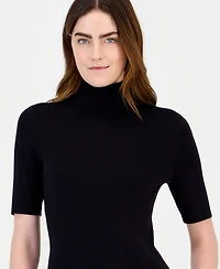 Anne Klein Women's Half-Sleeve Turtleneck Sweater