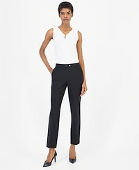 Anne Klein Women's Mid-Rise Straight-Leg Pants