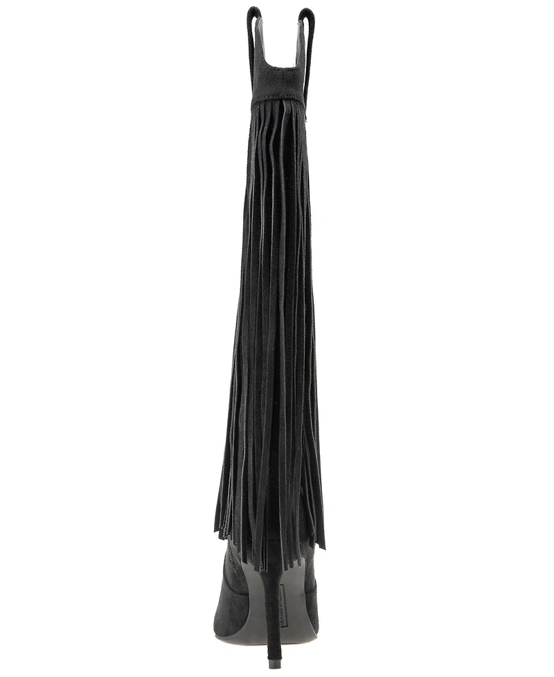 Christian Siriano Women's Appti Fringe Pointed Toe Boot
