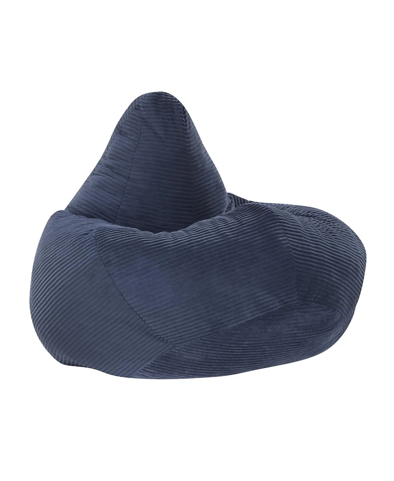 Slickblue Bean Bag Chair for Adults with Soft Filling and Corduroy Upholstery