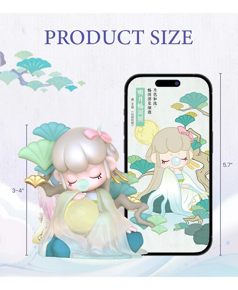 Robotime Blind Box Set Poetic Charm Surprise Action Figure Collectible Random Art Toys Hot Cute Figure Dolls Creative Gifts