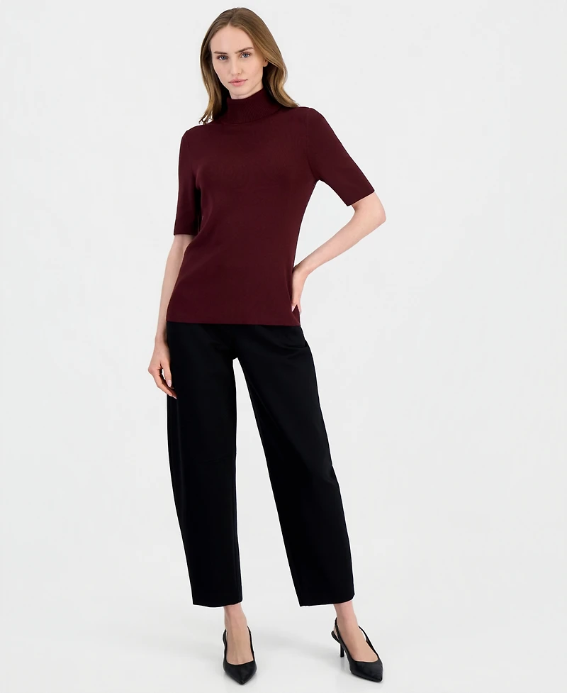 Anne Klein Women's Half-Sleeve Turtleneck Sweater